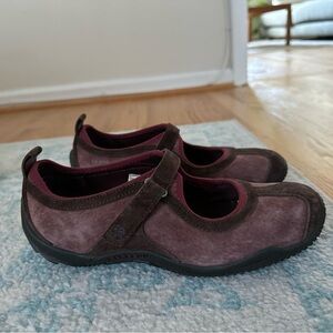 Merrell Pink and Brown Mary Jane’s